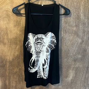Elephant Print Tank